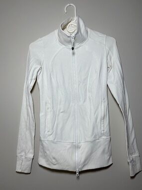 Lululemon Athletica Full Zip White Jacket